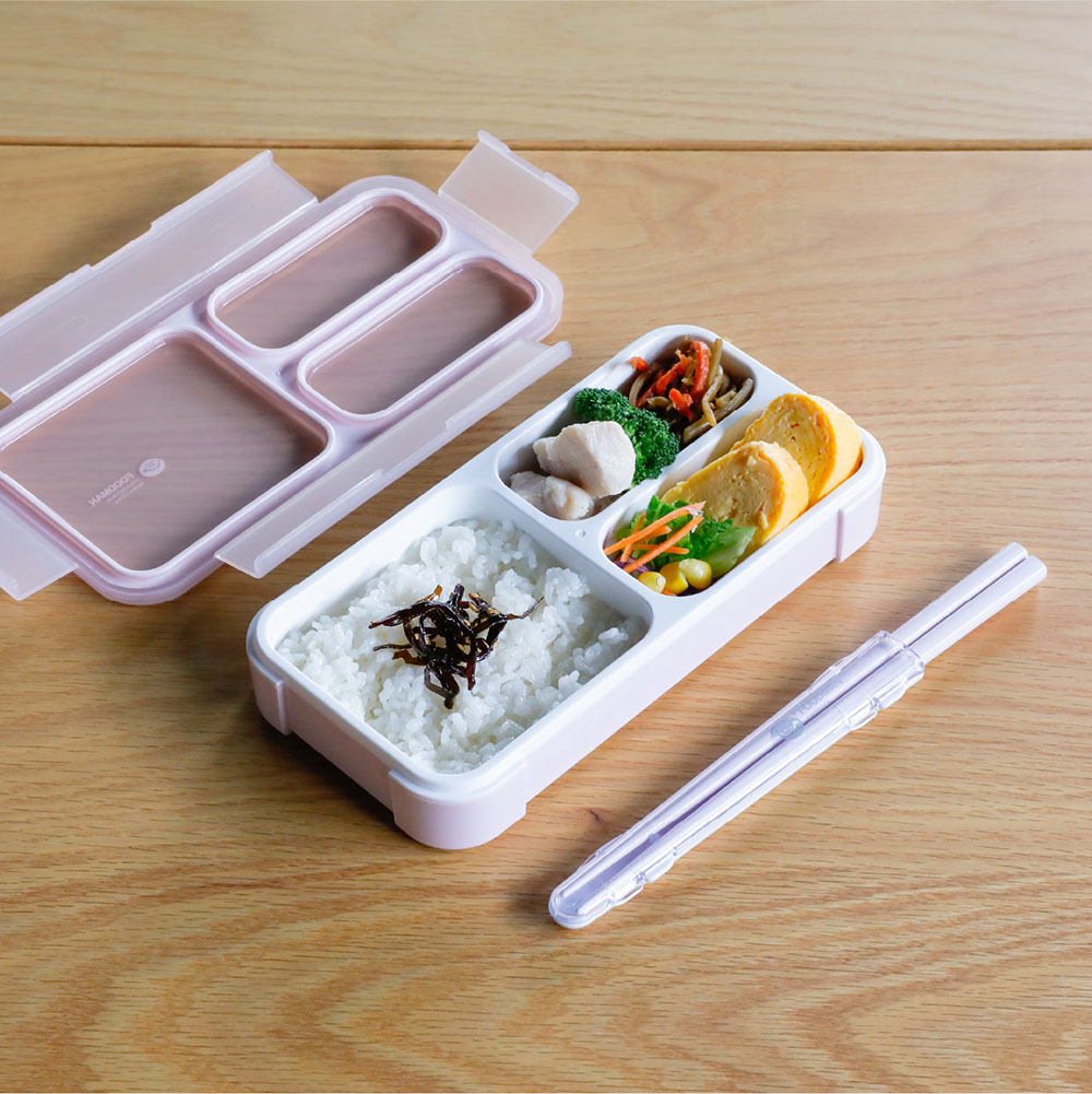 CB Japan 時尚巴黎系列抗菌纖細餐盒400ml 淺粉